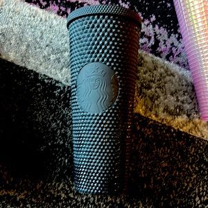 Black matte Starbucks tumbler